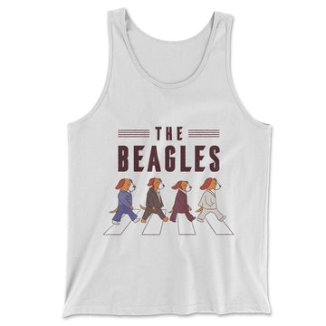 The Beagles Men/Unisex Tank in White color